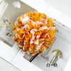 Crisantemo Esférico Grande Simulado DIY Suministros para el Día de Muertos Flores Falsas Crisantemo de Dos Colores Materiales de Decoración para Escenas Conmemorativas Adornos