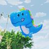 Globo de Dinosaurio de Dibujos Animados de Papel de Aluminio con Palo de Arrastre para Niños Decoración de Escena de Cumpleaños para Bebés de Guardería Juguete