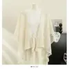 Xale de Proteção Solar para Praia de Verão, Lenço de Seda de Uso Duplo, Elegante e de Alta Qualidade, Roupa Versátil e Fina para Viagem com Proteção Solar