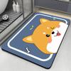 Alfombrillas de Barro Diatomeas para Baño del Hogar Alfombrillas Absorbentes para Puerta de Baño y WC Secado Rápido y Resistentes a Manchas Alfombrillas Antideslizantes para Pies