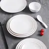 Vajilla de melamina imitación porcelana plato para plato frío de restaurante plato de plástico plato redondo para cena plato para tazón de arroz plato para plato de comida rápida comercial