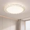 Luz de teto para quarto, luz de estudo com ventilador sem pás, luz de teto com ventilador circular ultrafino estilo glaciar criativo de luxo leve
