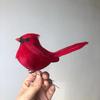 Clip de pájaro Cardenal Rojo de Amazon Adornos Navideños de Cardenal para Árbol Decoración de Muebles con Patas