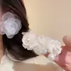 Conjunto de Dez Brincos Pingente Flor de Pérola Agulha de Prata e Diamante, Brincos Modernos e Versáteis, Brincos Retro de Luxo Leve para Mulheres