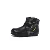 Botas para Niña 2026 Otoño/Invierno Botas tipo Martin para Niños Más Terciopelo Botas Cortas para Niños Medianos y Grandes Estilo Británico Cremallera Lateral Moda Botas Cortas