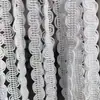 Cinto Curvo de Viscose Renda Curva Pequena Renda de Dentes Pequenos Cinto Curvo Pequeno Renda de Borda Média de Viscose Cinto de Renda para Vestuário