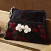 Artesanías con Características Chinas para Extranjeros Nanjing Yunjin Algodón de Doble Tiro Billetera Pequeña para Mujer Cartera Bordada