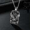 Venta caliente Temu, colgante vintage con personalidad europea y americana, estilo punk, joyería de moda para hombres, collar con colgante de águila de viaje gratis