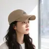 Gorra de Béisbol Casual Estilo Coreano de Algodón Puro Lavado Suave con Letras en Morado, Estilo Urbano para Jóvenes Hombres y Mujeres, Gorra de Pico Adelgazante