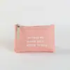 Porta-Cartões de Lona Cor Sólida Transfronteiriço Bolsa para Chaves Necessaire Bolsa de Armazenamento de Maquiagem Comércio Exterior Tecido de Carta Bolsa de Moedas com Zíper