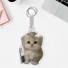 Lindos accesorios navideños para mascotas, nuevos llaveros de dibujos animados acrílicos para compañeros de clase, accesorios transfronterizos para perros y gatos