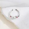 Pendientes Sakura Love Lujo Ligero Moda de Gama Alta Nicho Lujo Ligero Acero de Titanio Cadena para Clavícula Collar con Temperamento a la Moda Joyería