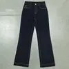 Nuevos Jeans de Invierno Afelpados Ajustados Elásticos Versátiles con Pequeñas Aberturas Laterales