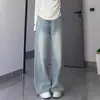 Jeans de Pierna Ancha de 150 kg para Mujer, Pantalones Nuevos de Otoño, Sueltos, para Gorditas Mm, Talla Grande, Cuerpo en Forma de Pera, Pantalones Rectos con Efecto Adelgazante