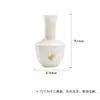 Dinastía Tang y Song Jade Arcilla Porcelana Blanca Florero Floral Pintado a Mano Accesorios para Ceremonia del Té Decoración de Sala de Té Cerámica Florero para el Hogar Arreglo Floral Florero Pequeño