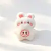 Nuevo Llavero Colgante de Muñeco Rana de Peluche de Dibujos Animados, Lindo Osito, Pinza para el Cabello Infantil, Accesorios para Ropa y Accesorios
