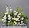 Arreglo floral verde estilo bosque hierba de espárrago flor de suelo flor colgante flor de pasillo flor de compromiso decoración de banquete flor de boda