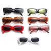 Europa y Estados Unidos nueva moda multicolor montura pequeña cuadrada gafas de sol tendencia transfronterizo toma callejera gafas de sol lisas fabricantes venta al por mayor gafas