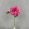 Flor de simulação rosa única mesa sala de estar casa flor decorativa flor artificial luxo leve adereços de fotografia transfronteiriça arranjo de rosa de casamento