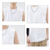 Roupas Masculinas Shanggu 2026 Verão Nova Camiseta Retrô Americana Cor Sólida Casual Solta Gola Redonda Versátil Colete para Homens