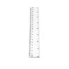 Regla de plástico transparente engrosada de 20 cm (8 pulgadas) de un pie para estudiante, enseñanza, medición, comercio exterior, exportación transfronteriza
