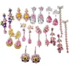 Pendientes Colgantes de Mariposa Corazón Gota de Agua Borla de Circonita Aguja de Plata Diseño de Nicho Pendientes de Lujo Accesible Pendientes de Gama Alta