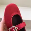 Zapatos Mary Jane para niños, colección de otoño, zapatos de terciopelo para niños, zapatos de una sola pieza para niñas, punta poco profunda, suela blanda, zapatos de princesa para bebé, 2026