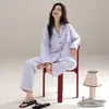 Algodón Puro Conjunto de Pijama para Mujer para Primavera y Otoño, Manga Larga, Nuevo Otoño 2026 Delgado Casual Ropa de Casa, Adecuado para Usar al Aire Libre
