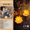 Nuevas Luces de Suelo para Exteriores con Energía Solar para Decoración de Paisaje de Jardín y Patio, Luces Subterráneas para Escalones y Escaleras con Control de Interruptor