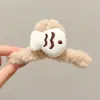 Pinza de Garra de Peluche de Dibujos Animados Dulce para Mujer Pinza para el Cabello de la Parte Posterior de la Cabeza Estilo Coreano Exquisita Pinza de Tiburón Pinza para Moño Pinza de Pelo