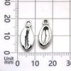 El Nuevo Colgante de Aleación de Plata Antigua Más Vendido de Amazon, Cola de Sirena y Delfín, Colgante para Pulsera o Collar DIY, Accesorios de Joyería