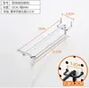 Gancho triangular de tablero perforado, gancho de doble línea para etiquetas para joyería, juguetes, bocadillos y ropa, gancho engrosado para tableros perforados