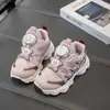 Tênis Casuais Infantil com Cadarço Estilo "Dad Shoes" 2026 Primavera e Outono Desenho Animado Malha Respirável Solado Macio Antiderrapante para Meninos e Meninas