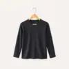 Fábrica de Origem Coleção Outono 2026 Camiseta Básica Térmica Grossa de Manga Longa para Mulheres Plus Size, Serviço de Logotipo Personalizado Disponível