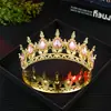 Accesorios para el Cabello de Corona Vintage Transfronteriza Amazon Exquisitos de Alta Gama Fiesta de Novia Pasarela Vestido Corona Redonda Fabricante 1
