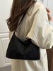 Nuevo Bolso de Piel de Vaca Texturizada Mate Simple Estilo Ins Otoño e Invierno 2024 Bolso Tote de Piel Genuina Casual Perezoso para Mujer