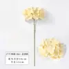 Flor de hortênsia artificial de seda de cor única para decoração de casamento, material de fundo e paisagismo de parede floral