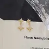 Brincos de Estrela de Zircônia Modelo Novo 2025, Brincos Pequenos de Estrela, Brincos Modernos e Doces para Mulheres, Piercings de Hélice para Mulheres
