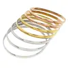 Moda Europeia e Americana Banho de Ouro Eletrodepositado Titânio Aço Pulseira Múltiplas Especificações Borda de Bola Brilhante DIY Pulseira de Casal
