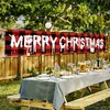 Decoração de Banner de Natal Transfronteiriça Cenário de Montagem Banner de Tecido Pendurado Parede de Fundo Banner Colorido Personalização
