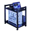 Soporte Móvil Multifuncional de Doble Capa para Host de Computadora, Carrito Pequeño de Almacenamiento Simple para el Hogar