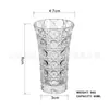 Vaso de vino pequeño repujado vaso de chupito vaso de cristal vaso Baijiu vaso de licor extranjero vaso de cuadros vaso de chupito vaso de licor fuerte bar vaso grabado flor vaso de cata de vinos