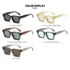 Óculos de Sol da Moda Influenciador Europeu e Americano Transfronteiriços com Toque de Luxo, Óculos de Sol Versáteis Retro Minimalistas