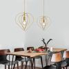 Estilo Industrial Nórdico Personalidade Criativa Arte Estrela de Cinco Pontas Restaurante Moderno Simples Bar Corredor Entrada Lustre Dourado