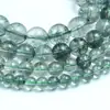 Piedra Natural Optimizada Cristal Blanco Fantasma DIY Cuentas Hechas a Mano Cuentas Redondas Cuentas Sueltas Accesorios Venta Directa de Fábrica