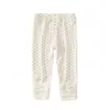 Leggings para Niña Atuendo de Primavera Pantalones Largos para Bebé Niña Niños Pantalones Versátiles de Costilla Dulces de Lunares Niño Pequeño