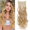 Extensões de Cabelo Clip-In Novo Estilo Transfronteiriças 16 Presilhas Aplique de Grande Volume para Mulheres Amplificador de Volume de Cabelo Sem Emendas Mega Hair Extensões Peruca