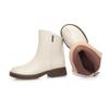 Una generación de cabello con botas cortas para mujer Botas Joker Martin primavera y otoño 2024 nuevas botines tobilleros pequeños madre gruesos con cuero suave botas para mujer
