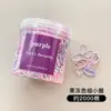 Gomas de Pelo Desechables Pequeñas para Niñas, Bandas de Pelo Coloridas de Alta Elasticidad para Niños Pequeños y Niñas, Gomas Pequeñas para Coletas