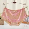 [Usable 160 Jin] Ropa interior de talla grande para mujer, fibra de bambú, viscosa, encaje, hueco, sexy, bragas para mujer